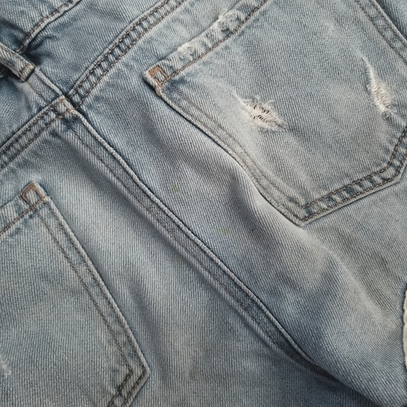 GARAGE Denim White Floral Lo Rise Shorts Size 9 - Picture 5 of 6